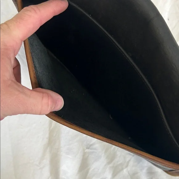 COACH Black and Brown Leather Crossbody Bag - Picture 11 of 11